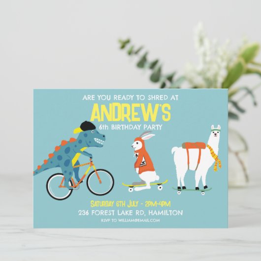 世界に一つだけの子供の誕生日パーティー招待状 招待状 (スタンド正面)