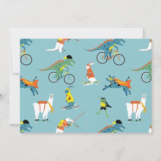 世界に一つだけの子供の誕生日パーティー招待状 招待状 (裏面)