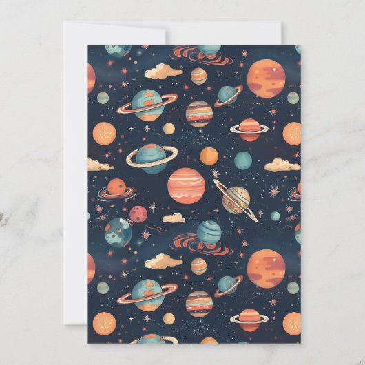 世界に一つだけの子供の誕生日パーティー招待状 招待状 (裏面)