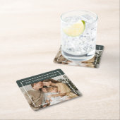 世界に一つだけの家族の写真 | オーダーメイド家族の名前 スクエアペーパーコースター (インサイチュ)