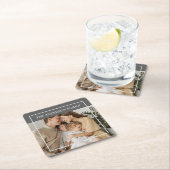 世界に一つだけの家族の写真 | オーダーメイド家族の名前 スクエアペーパーコースター (インサイチュ)