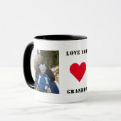 世界に一つだけの家族の写真 愛してるおじいちゃん マグカップ (正面左)