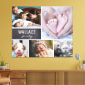 世界に一つだけの家族の名前、大きな家族 キャンバスプリント (インサイチュ (リビング))
