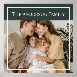 世界に一つだけの家族写真 | オーダーメイド家族名 ポスター