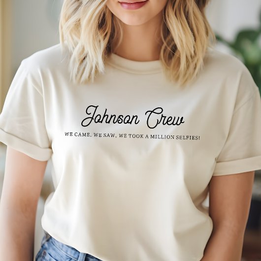 世界に一つだけの家族旅行Tシャツ、家族旅行クルー Tシャツ