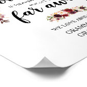 世界に一つだけの愛する記憶の追悼プレート ポスター (角)