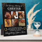 世界に一つだけの愛する馬の追悼プレート フォトプラーク (側面)