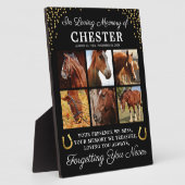 世界に一つだけの愛する馬の追悼品 フォトプラーク (側面)