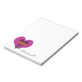 世界に一つだけの愛の証 ヴァレンタイン レインボー ハート ノートパッド (回転)