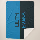 世界に一つだけの特別なブライズメイド＆誕生日ギフト - 名前入りブランケット シェルパブランケット (正面)