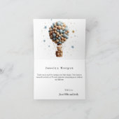 世界に一つだけの特別な写真を使った、赤ちゃんの折り紙でできたお礼のカードです サンキューカード (内部)