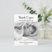 世界に一つだけの特別な写真 新生児ベイビーへの感謝を込めて ポストカード (スタンド正面)