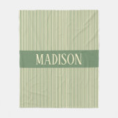 世界に一つだけの特別な名前入りセージ ブランケット キッズギフト (正面)