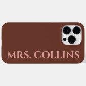 世界に一つだけの特別な新姓ギフト　妻へ　新婚夫婦へ Case-Mate iPhoneケース (裏面 (横))