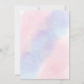 世界に一つだけの特別な熱気球の1歳誕生日 招待状 (裏面)