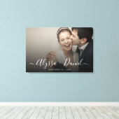 世界に一つだけの特別な結婚写真 キャンバスプリント (インサイチュ (ウッドフロア))