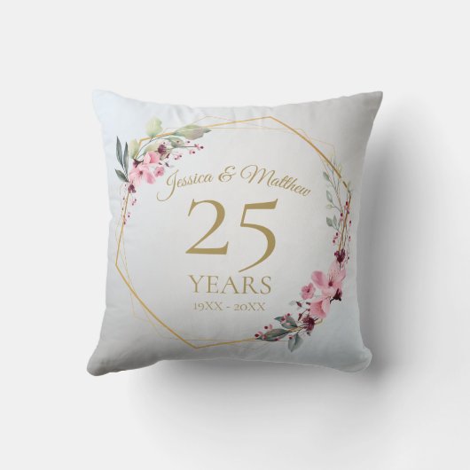 世界に一つだけの特別な結婚記念日ギフト クッション (裏面)