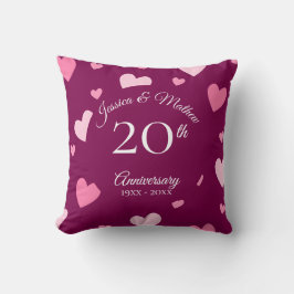 世界に一つだけの特別な結婚記念日ギフト クッション