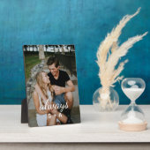 世界に一つだけの特別な贈り物 - オーダーメイドのペアギフト フォトプラーク (側面)