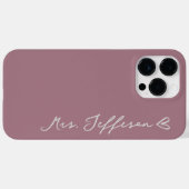 世界に一つだけの特別な贈り物 - 新婦のためのオーダーメイド名入りウェディングフォンケース Case-Mate iPhoneケース (裏面 (横))