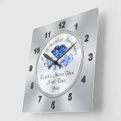 世界に一つだけの特別な贈り物　～45周年結婚記念日のギフトアイデア～ スクエア壁時計 (傾斜)