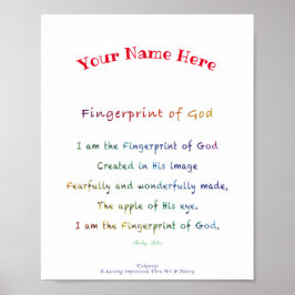 世界に一つだけの神の指紋ポスター ポスター