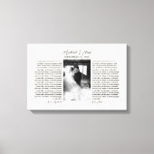 世界に一つだけの結婚誓約　写真記念品 キャンバスプリント (正面)