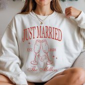 世界に一つだけの花嫁と花婿のハネムーンTシャツ Tシャツ