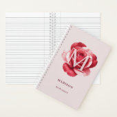 世界に一つだけの花嫁の友人への特別な贈り物 - ローズノートブック ノートブック (内側)