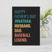 世界に一つだけの野球の伝説のお父さんへ 父の日 シーズンカード (スタンド正面)