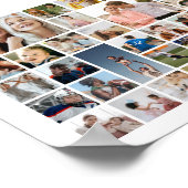 世界に一つだけの100枚写真コラージュ 誕生日 結婚記念日 ギフト ポスター (角)