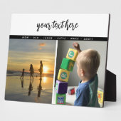 世界に一つだけの2枚の写真で家族の愛の記憶を残そう フォトプラーク (側面)
