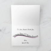 世界に一つだけの55周年結婚記念日カード カード (内部)