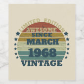 世界に一つだけの55歳の誕生日ギフト ワインラベル (シングルラベル)