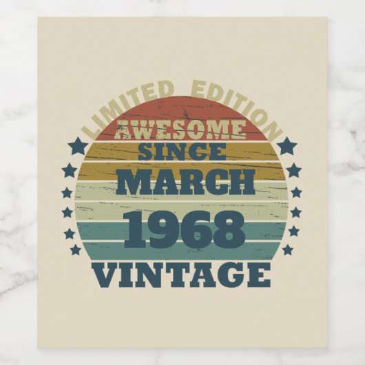 世界に一つだけの55歳の誕生日ギフト ワインラベル (シングルラベル)