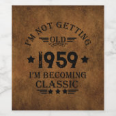 世界に一つだけの65歳誕生日パーティー ワインラベル (シングルラベル)