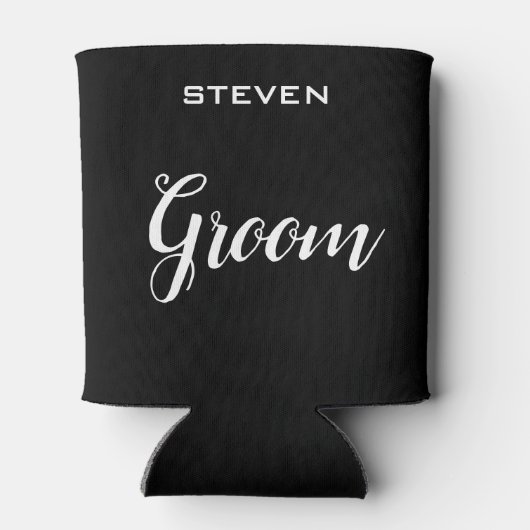 世界に一つだけの、オーダーメイドのウェディングパーティーギフト 缶クーラー (裏面)