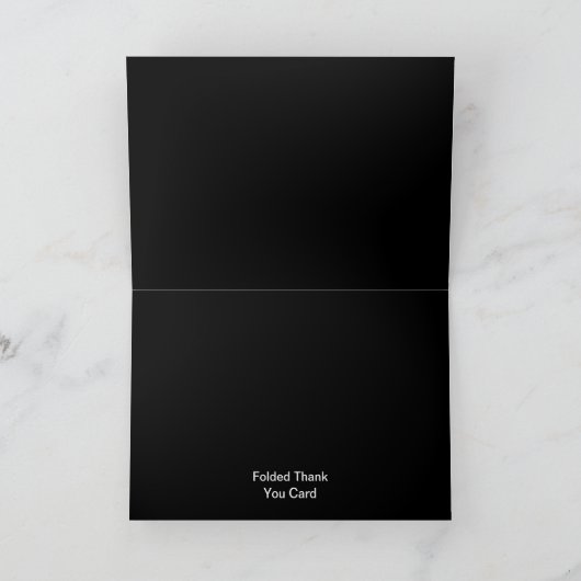 世界に一つだけの カスタマイズロゴ テキスト 折りたためる 感謝の気持ちを伝える カード (内部)