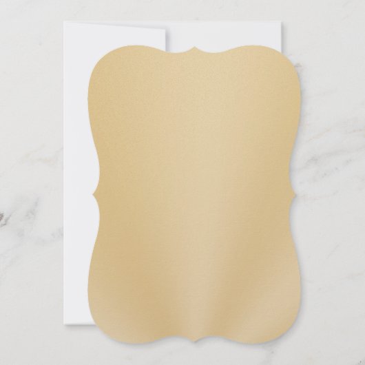 世界に一つだけの、ブラックとゴールドの感謝を伝えるカード 招待状 (裏面)