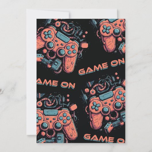 世界に一つだけの、特別な子供の誕生日パーティー招待状 招待状 (裏面)