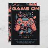 世界に一つだけの、特別な子供の誕生日パーティー招待状 招待状 (正面/裏面)