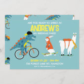 世界に一つだけの、特別な子供の誕生日パーティー招待状 招待状 (正面/裏面)