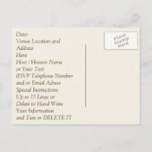 世界に一つだけの、特別な50周年記念結婚式招待状 インビテーションポストカード (裏面)