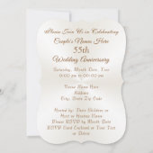 世界に一つだけの、55周年結婚記念日招待状 招待状 (裏面)