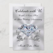 世界に一つだけの、60周年結婚記念日招待状 招待状 (正面)