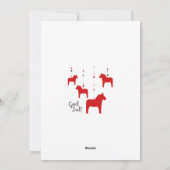 世界に一つだけのGod jul! クリスマス ダーラホース (裏面)