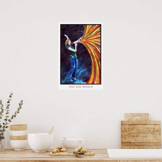 世界に伝える ポスター (キッチン)