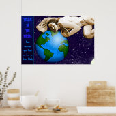 世界に伝える(ポスパーソナライズされたター) ポスター (キッチン)