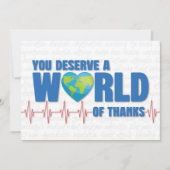世界に値するハッピードクターデー感謝してい カード (正面)