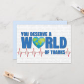世界に値するハッピードクターデー感謝してい カード (正面/裏面インサイチュ)